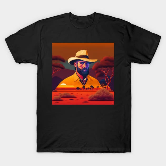 Australian Glazier Painting T-Shirt by ArtShare